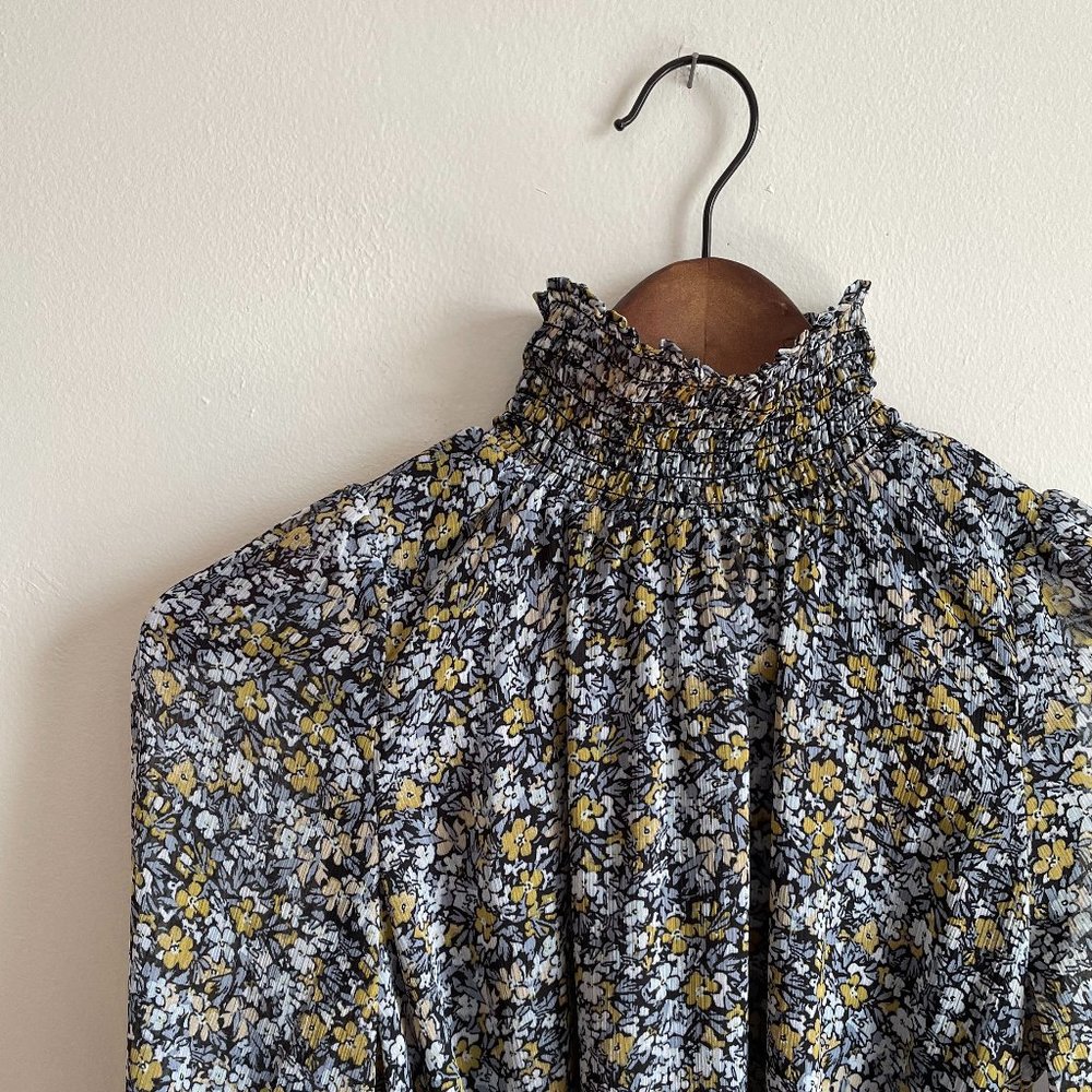 Banana Republic Factory Mock Neck Ditsy Floral Dress